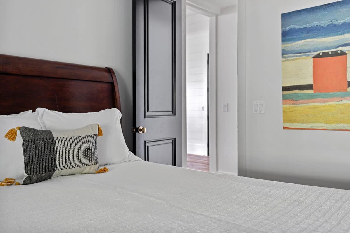 Professional interior design, upscale fabrics, lush colors. Ooh-la-la!