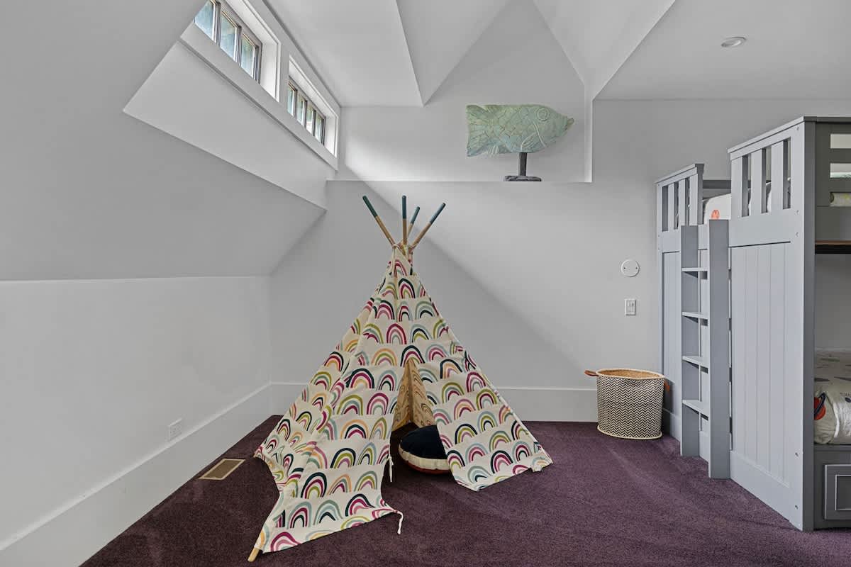Creativity and imaginations can run wild in this cute children’s teepee.