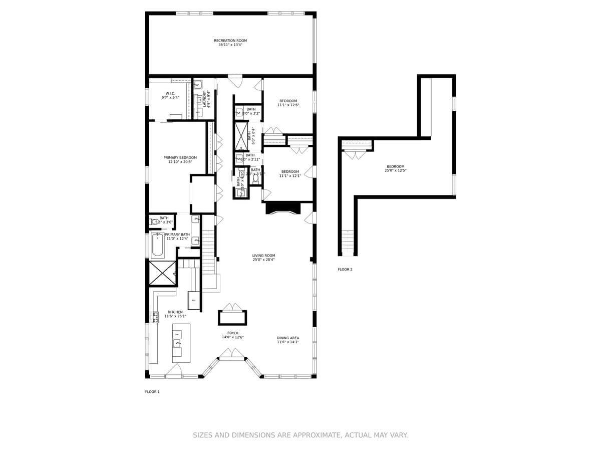 All floors Layout of Black Door Bungalow