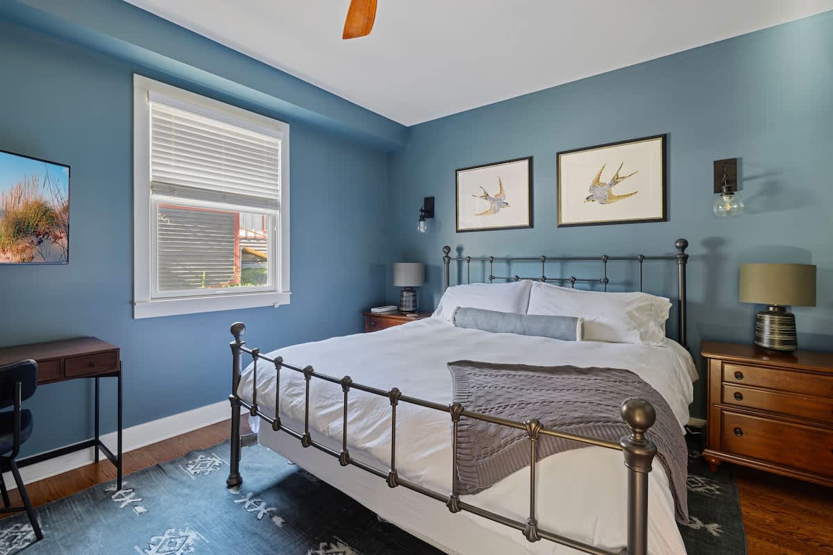Warm and cozy beautifully styled with luxurious hotel quality linens.