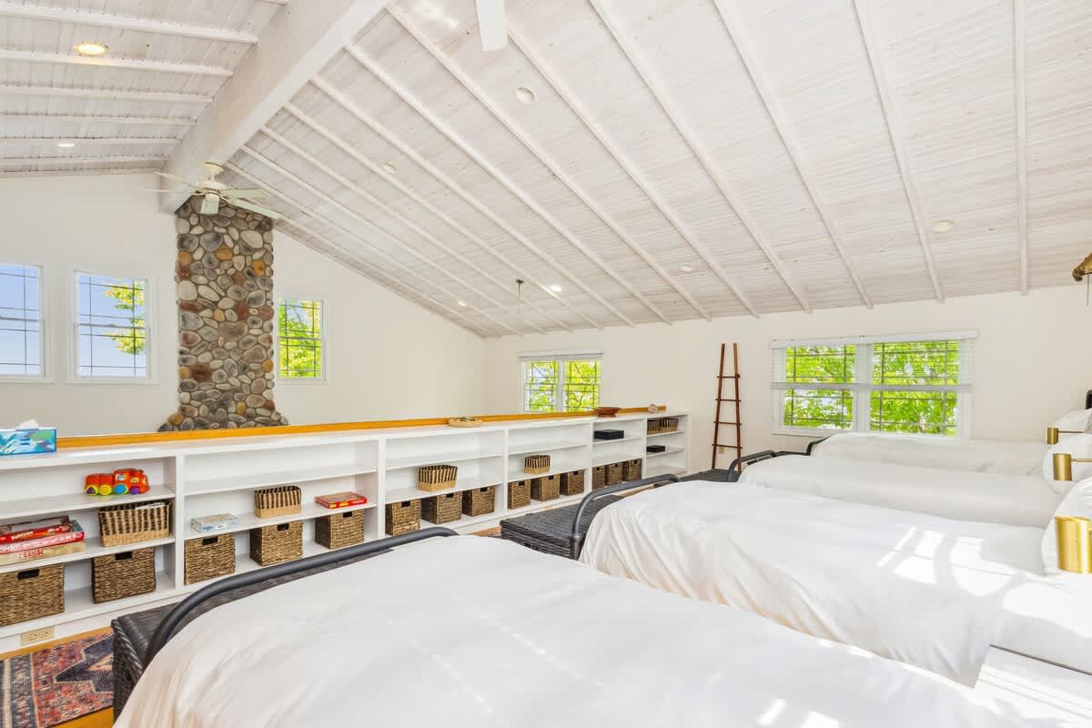 Games, toys, books and storage for everyone's belongings make for a peaceful vacation.