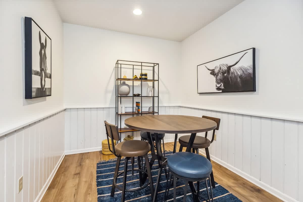 Additional living space can be found in the bright and airy basement.