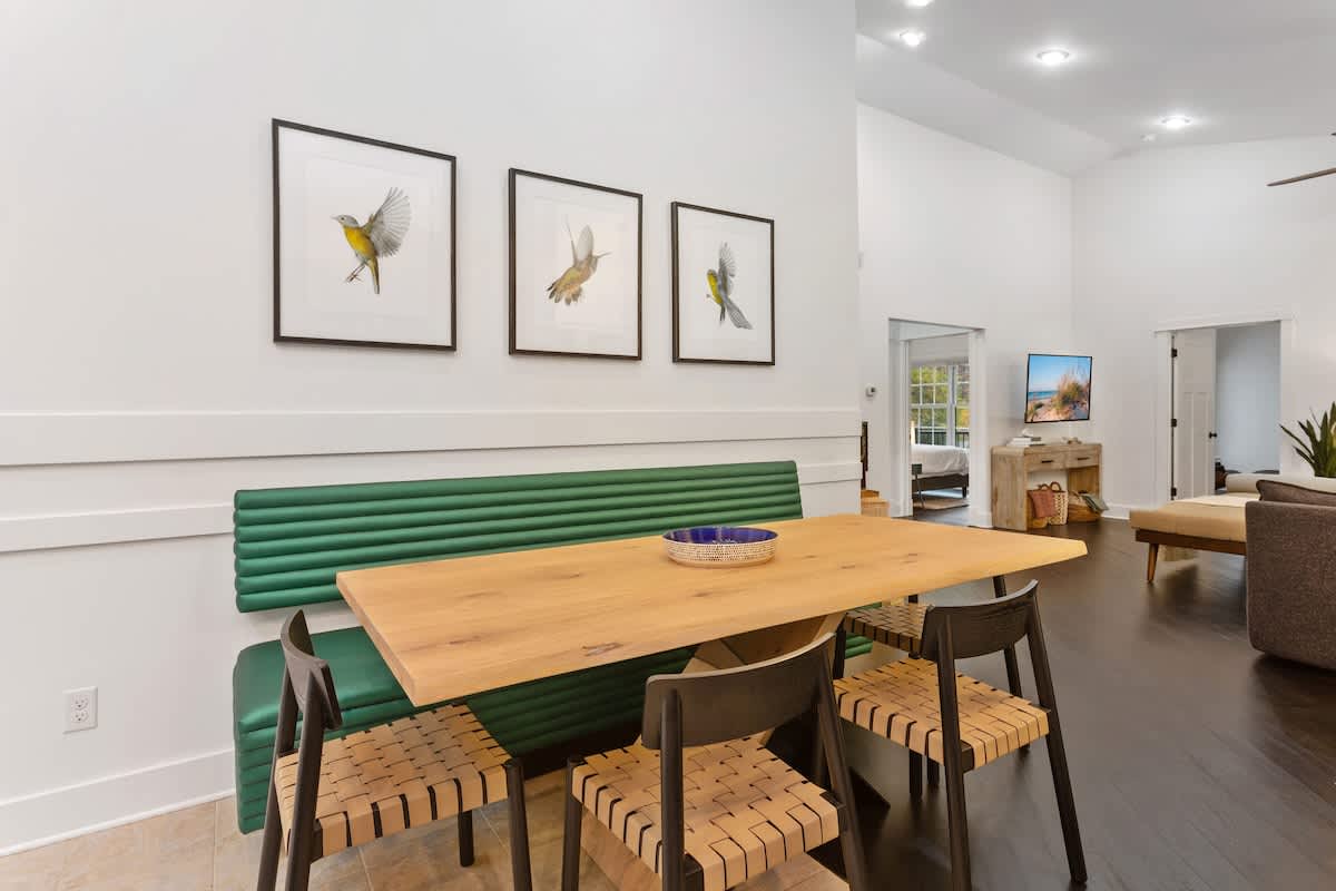 Everyone loves this stylish bench-seat breakfast nook.