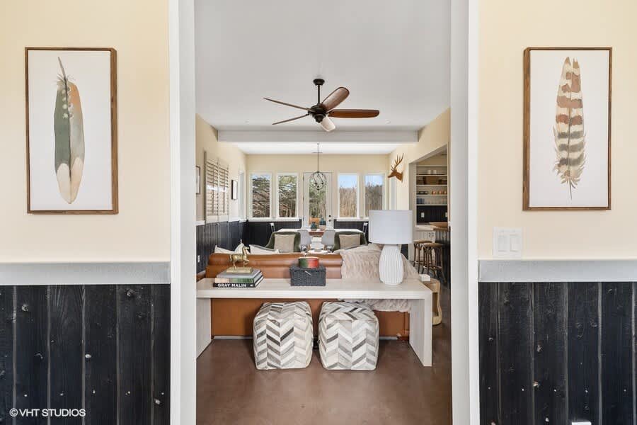 Radiant heat in the concrete floors throughout the home is a wonderful amenity upgrade.
