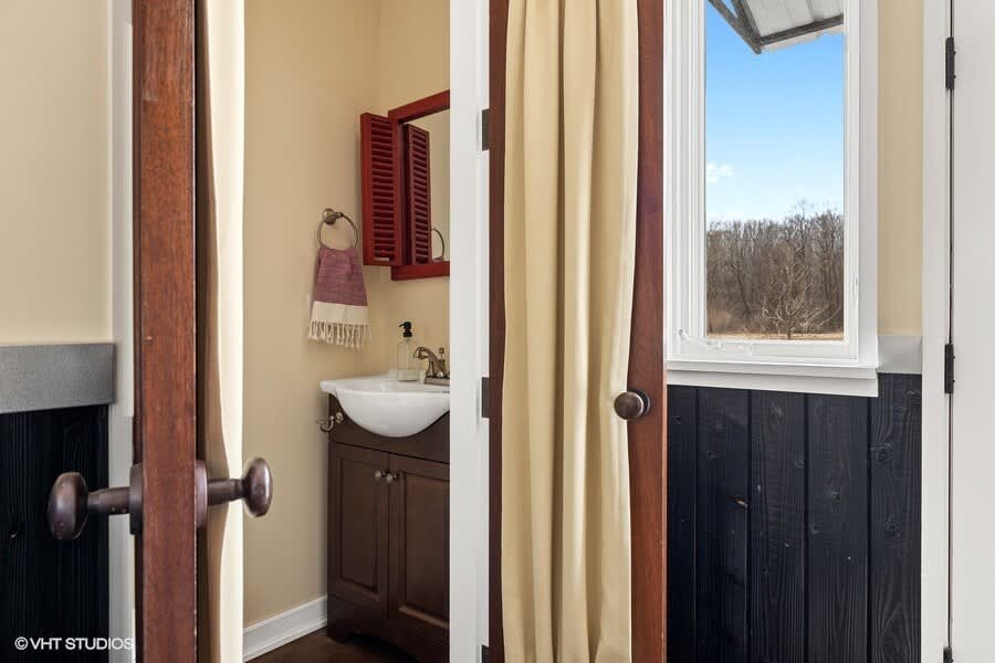 A convenient half-bath is a welcome plus, especially for larger groups.