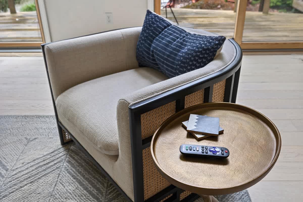 Each space is super-elegant, yet filled with comfy furnishings.