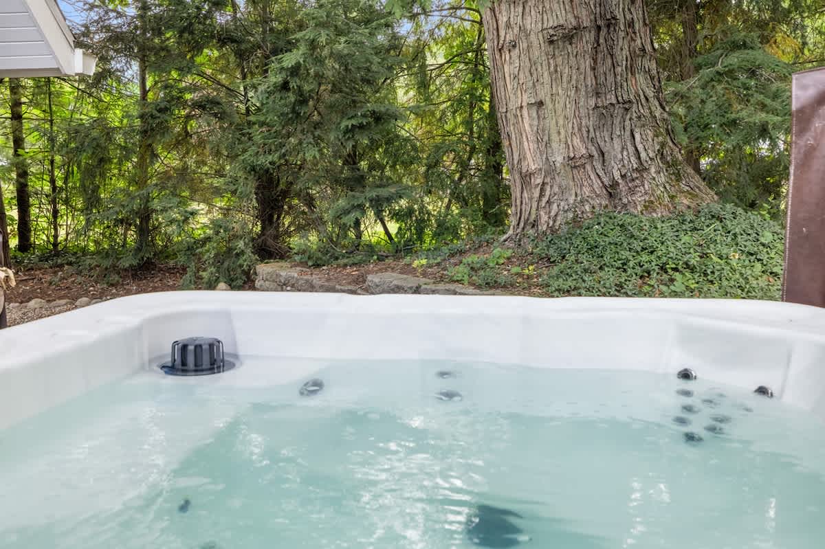Bubbles and bliss beneath the forest canopy.
