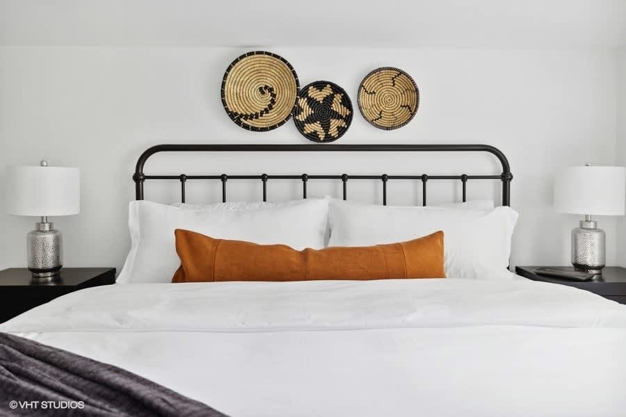 Bedroom 5 is on the lower level & has a king-size bed.