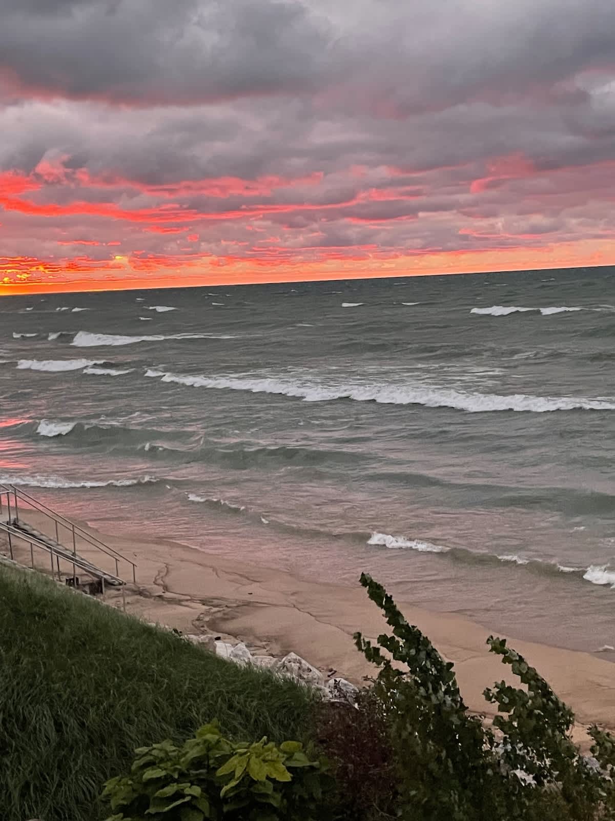 A perfect end to the perfect day - sunset at The Shore House.