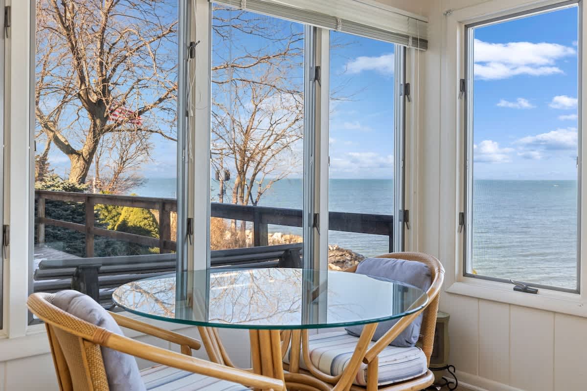 An absolutely divine spot for morning coffee!