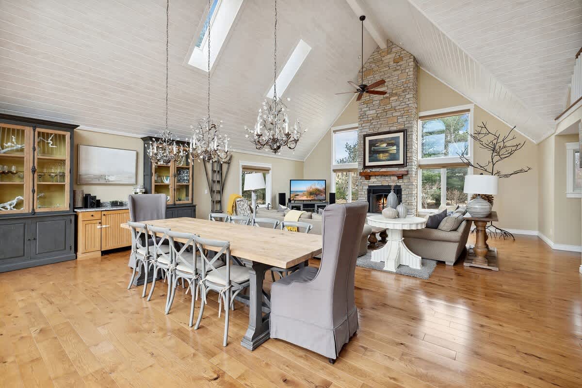 Whether enjoying a leisurely breakfast or a gourmet dinner, this space is equipped for your needs.