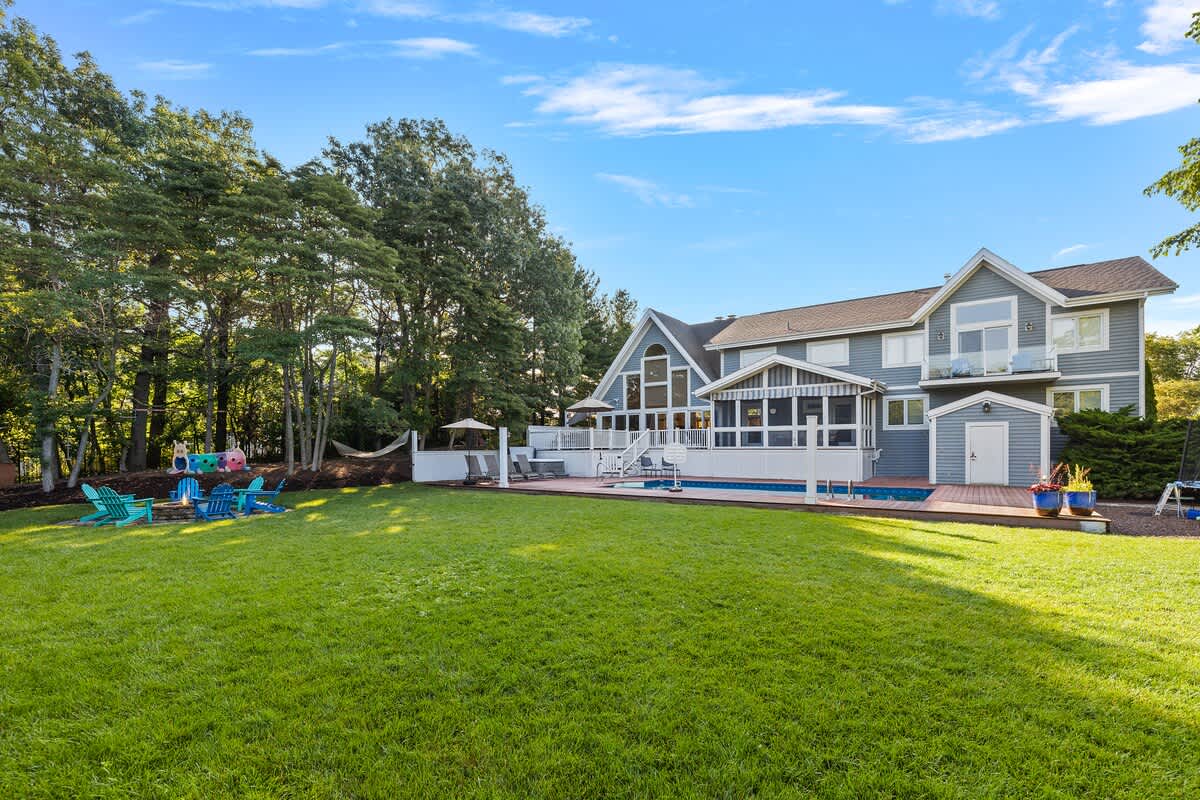 Our home has a great backyard for you to enjoy!