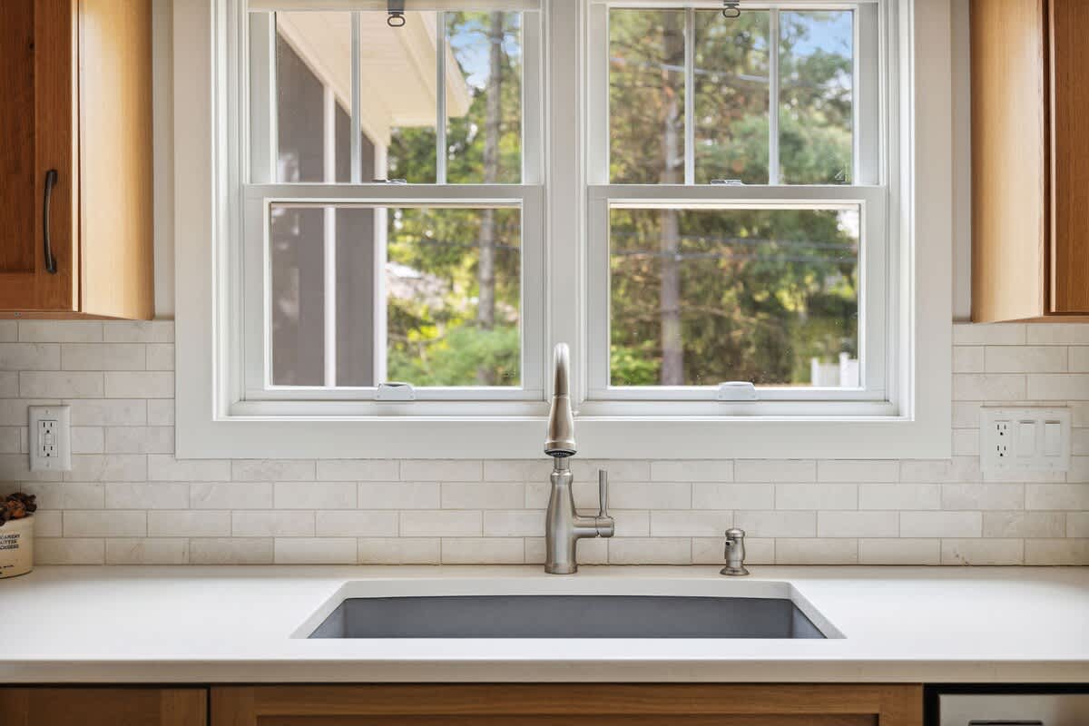 Meal prep is a breeze in this beautiful and functional space.
