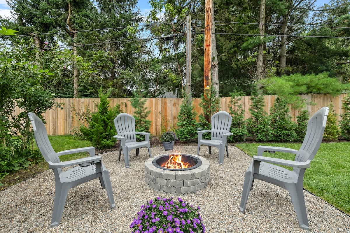 Spend a relaxing evening around the fire pit after a day of exploring SW MI.