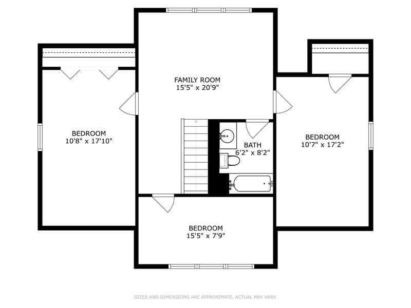 Schoolhouse Rock's 2nd floor layout.