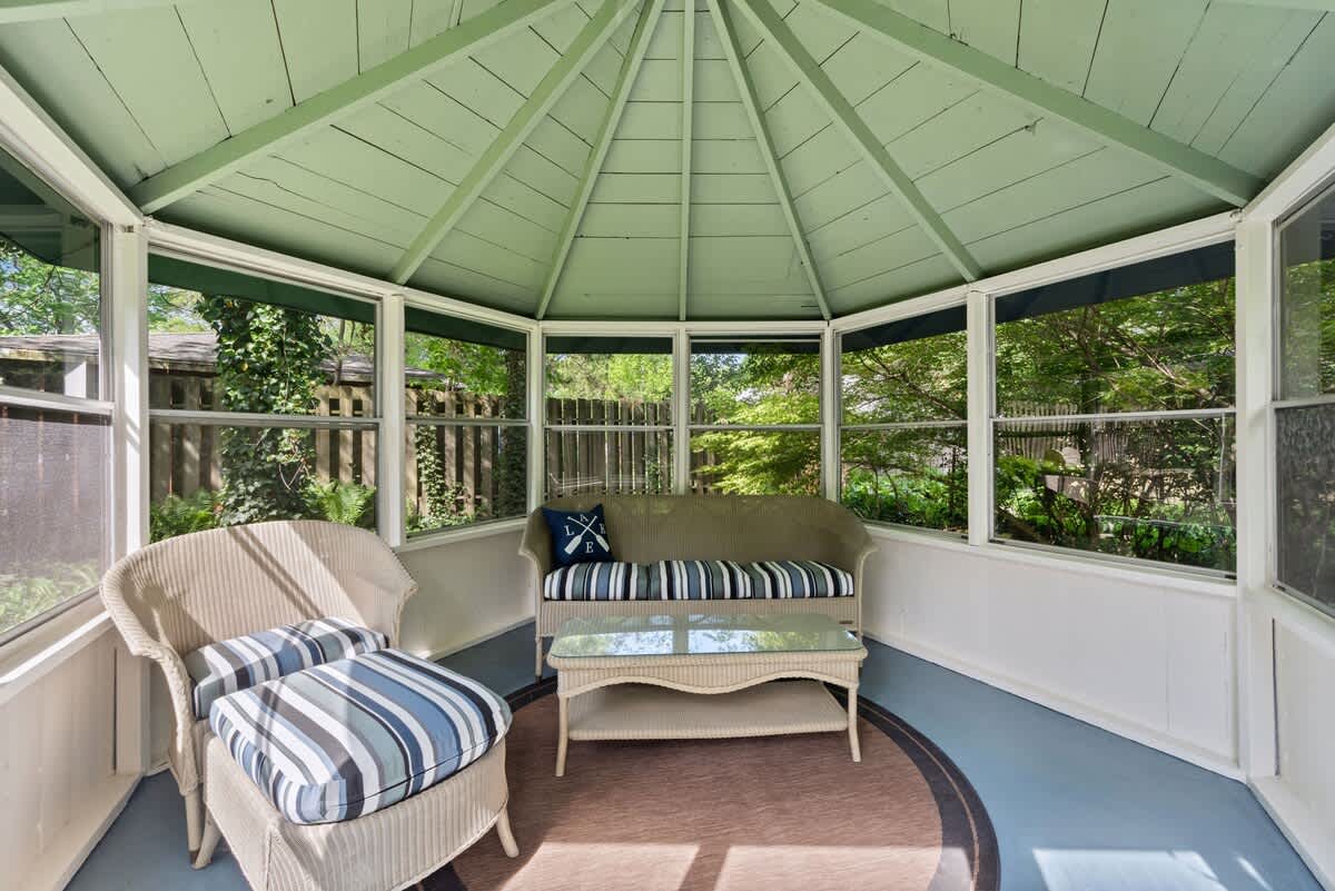 The perfect spot for cool drinks and card games on lazy summer afternoons.