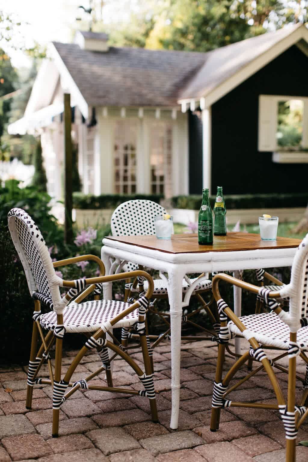 Dining options extend outdoors with a large furnished patio.