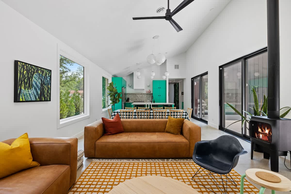 Owlwood's fresh and spacious living areas are ideal for entertaining.