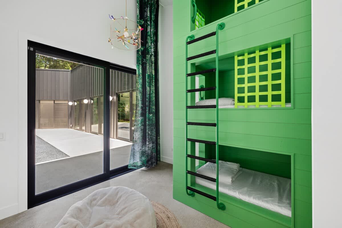 Owlwood is filled with unique design and custom architecture.