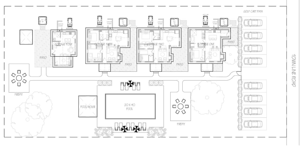 The Townie Cottages Site Plan