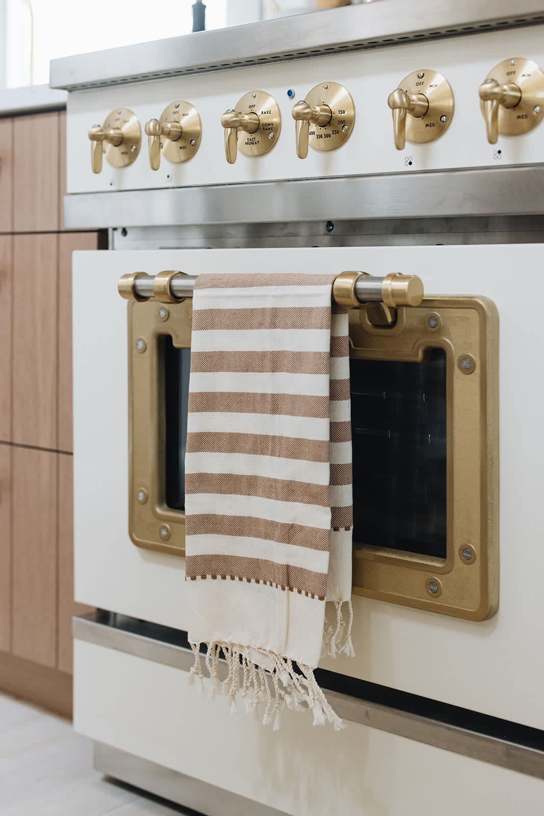 Our designer Kate Marker lends her color-coordinated touch even to hand towels!