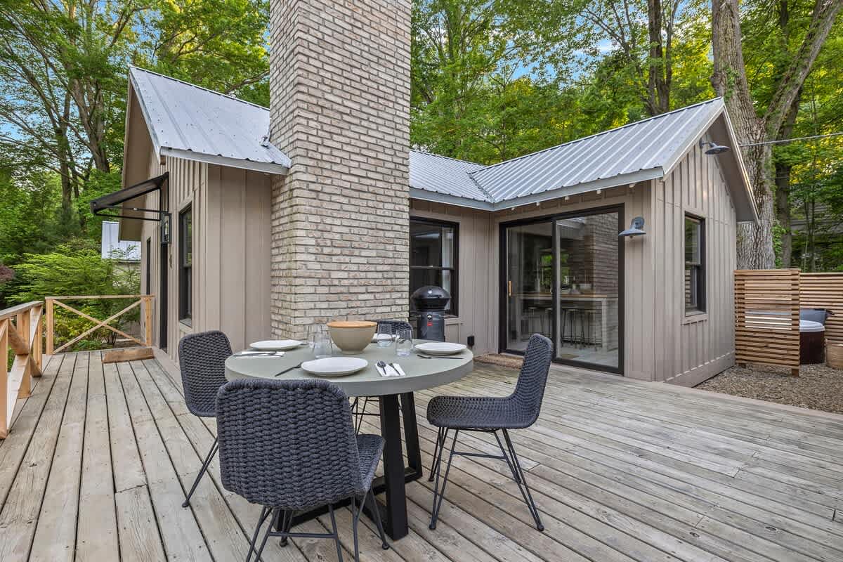 Nothing beats the charm of a cabin with a deck!