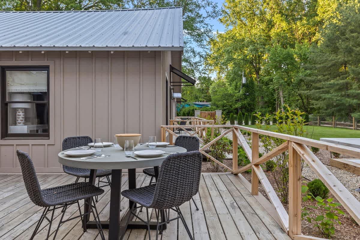 Whether it's morning coffee or evening chats, this table is where memories are made.