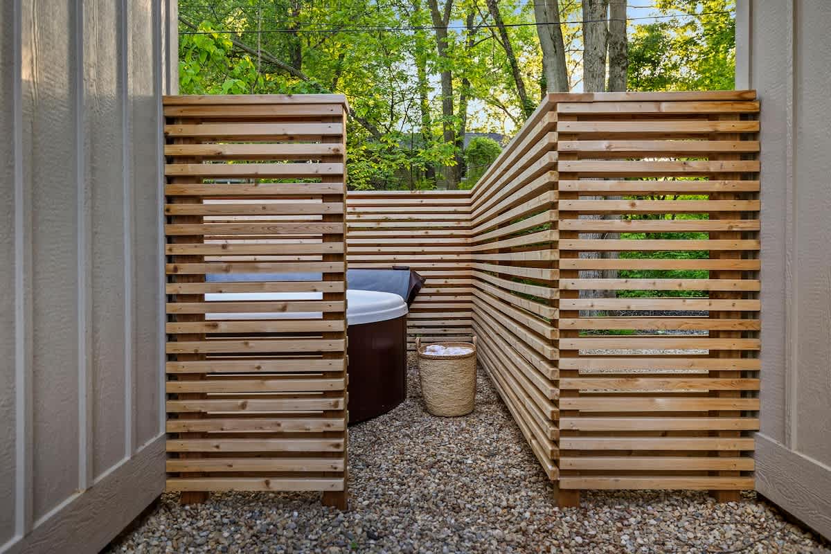 There's nothing like a wood-fired hot tub to melt away the stress of the day.