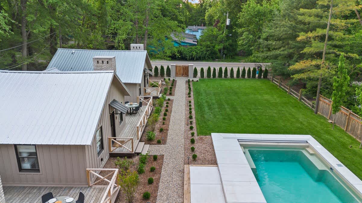 Our backyard oasis is the perfect spot to soak up the sun and make unforgettable memories.