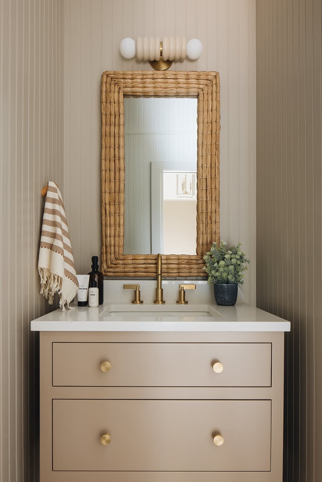 Every bit of decor has been hand-picked by renowned designer Kate Marker.