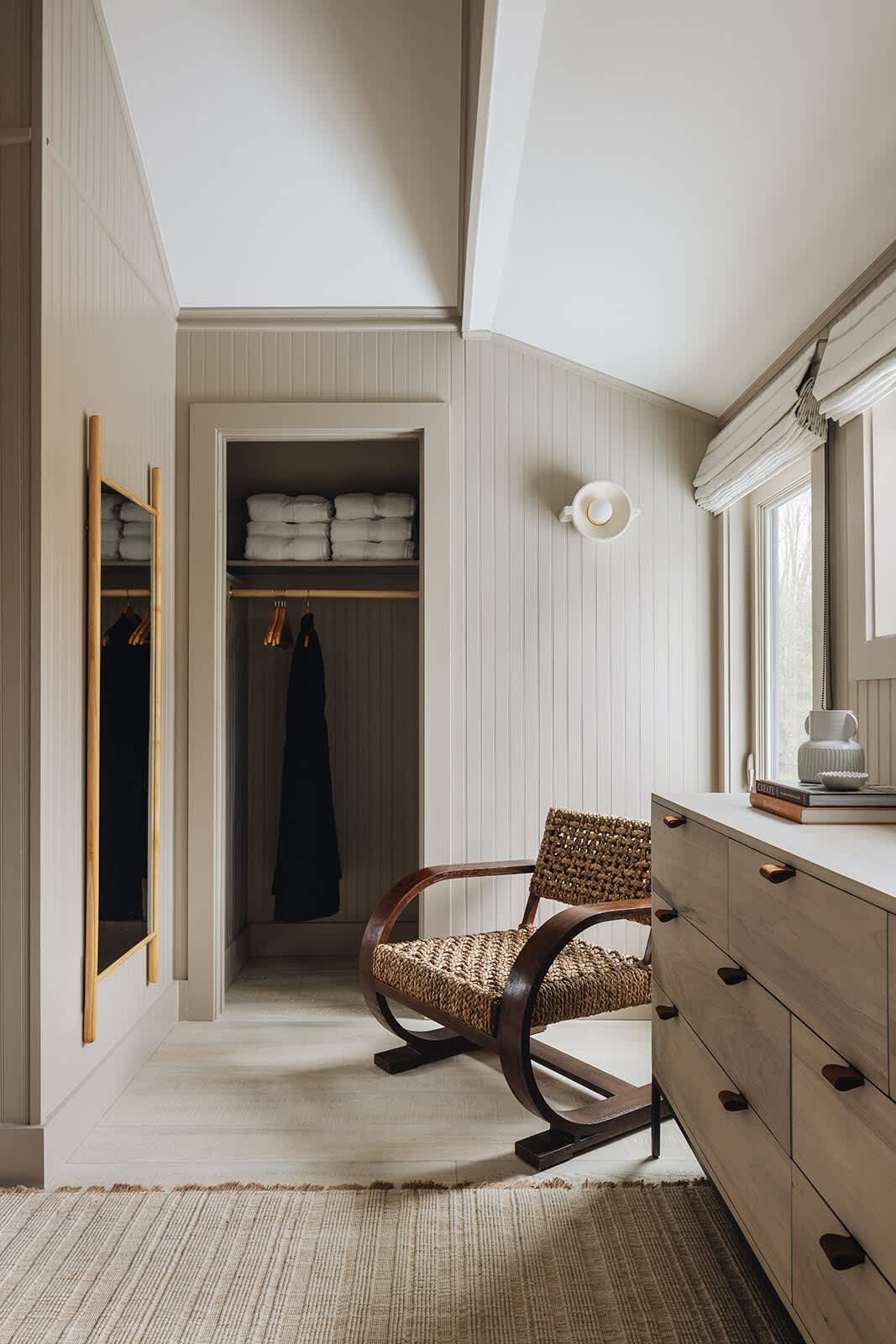 Plenty of dresser drawer space and closet space, along with plenty of style.