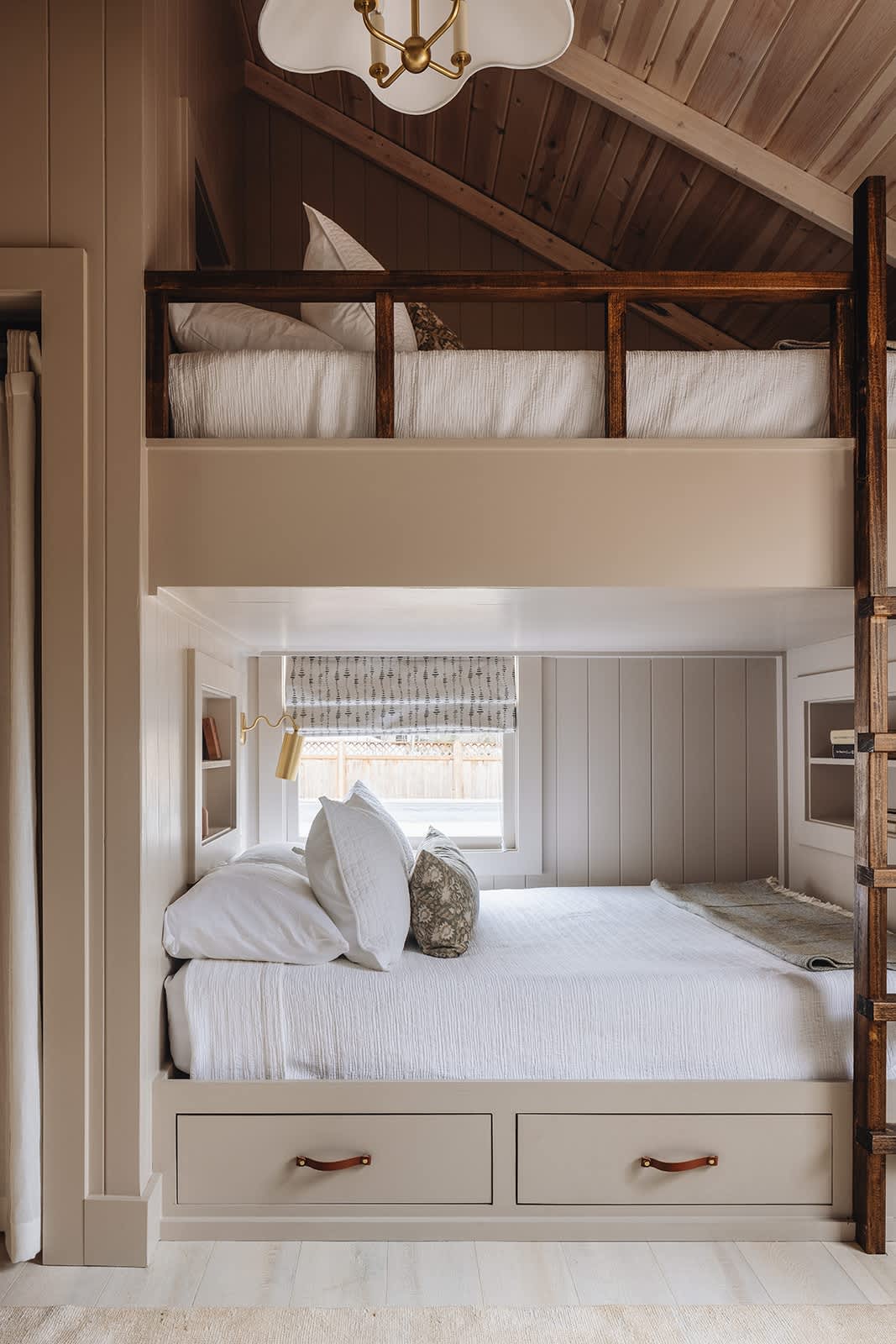 These bunk beds are actually more spacious than one might imagine, and fun, too!