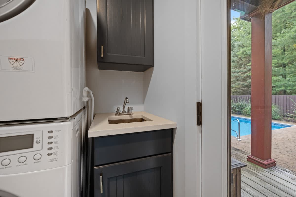 Stand alone sink to wash your hands from your outdoor fun.