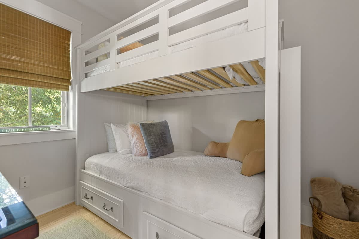 Bedroom 4 is on the upper level & has twin bunkbed.