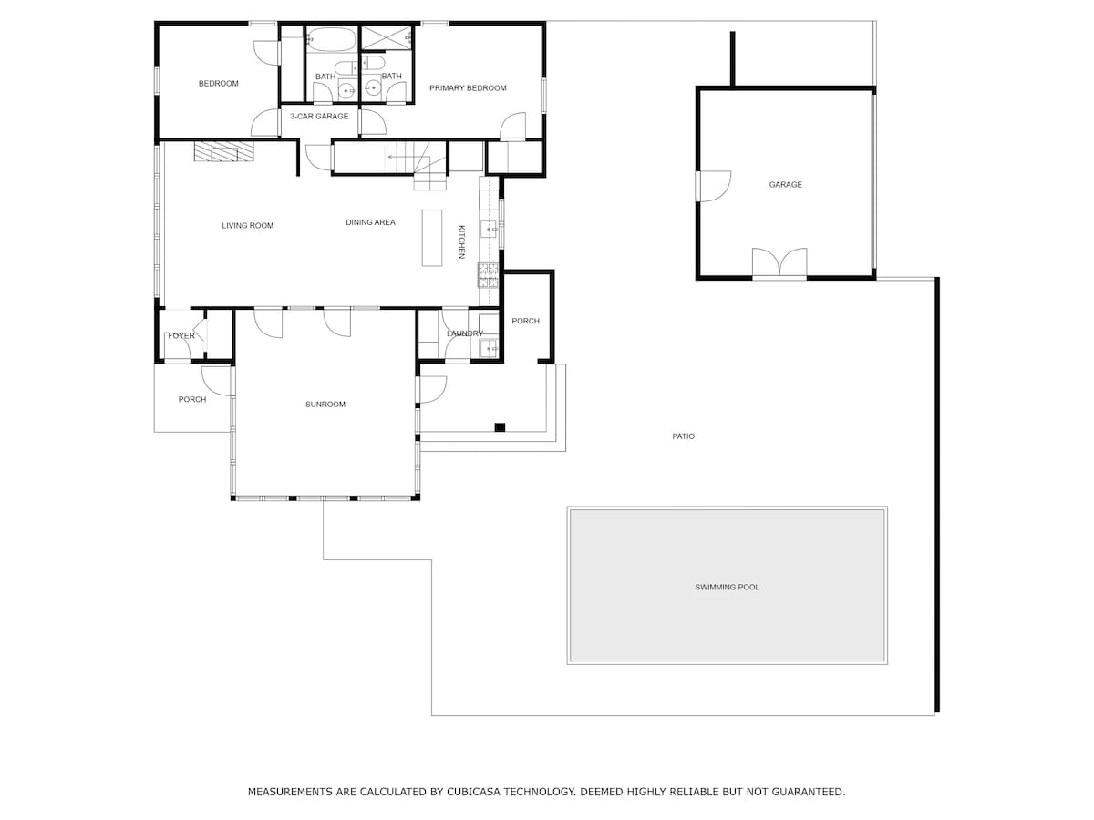 First floor Layout of Bella and Dulce's Lakehouse