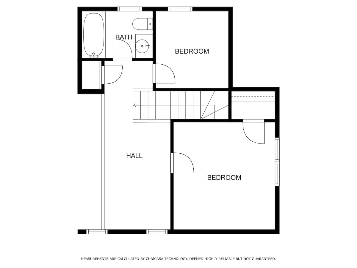 Second floor Layout of Bella and Dulce's Lakehouse