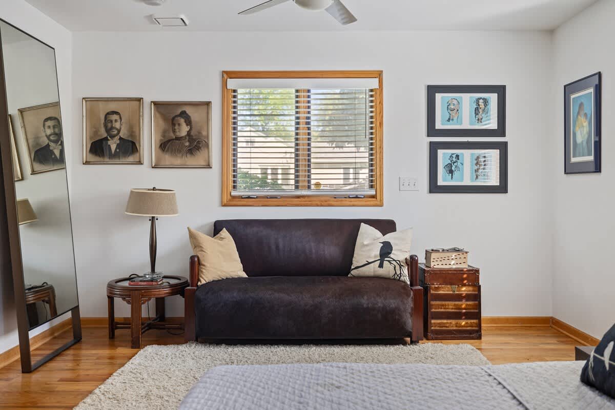 Another cozy spot to curl up with a good book.