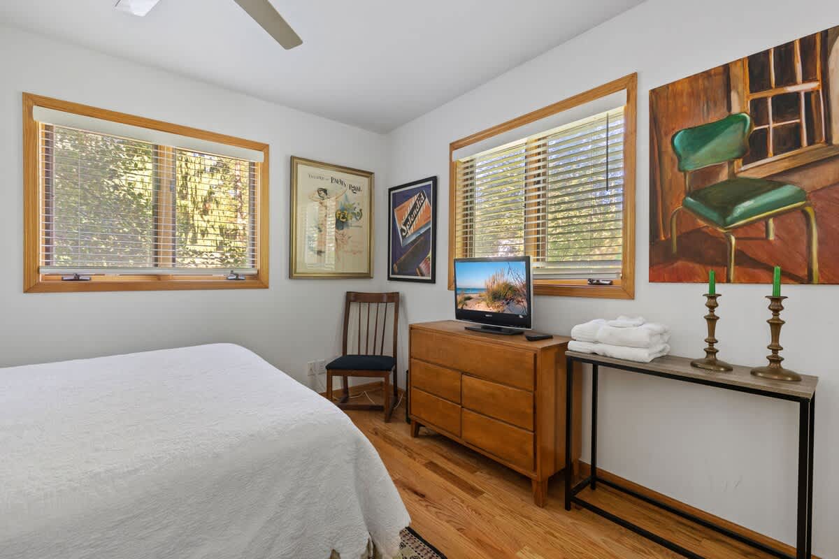 Cozy up in bed with your favorite TV Show before bed.