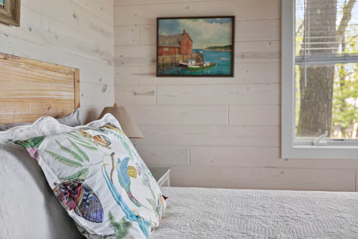 Our interior designer adds appealing hand-selected art and decor to each room.