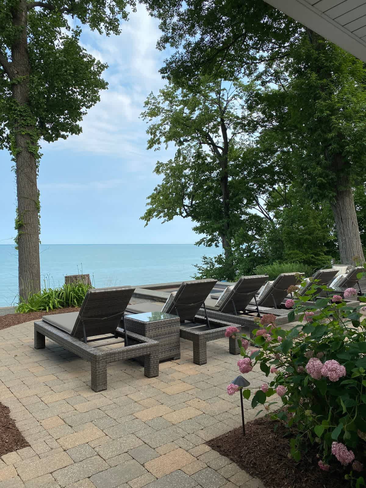 Just another day in paradise, soaking up the sun and the stunning waterfront view.