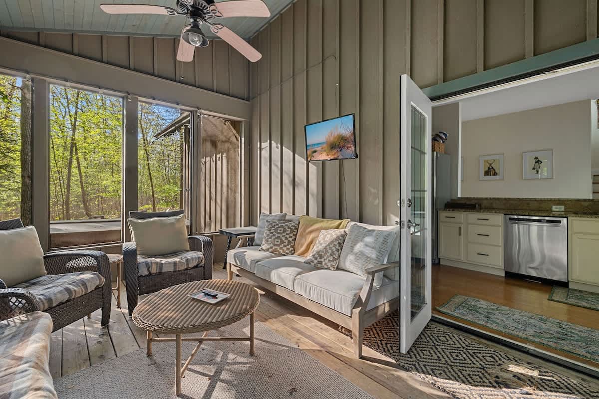 Having nearby access to a nicely appointed kitchen can have its benefits, eh?