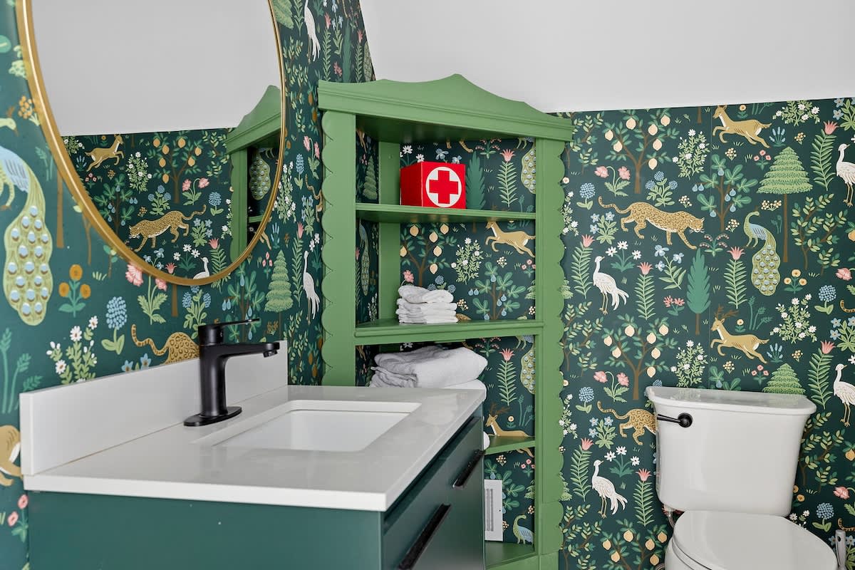 We get tons of compliments about the artistry of this bathroom's sweet design.