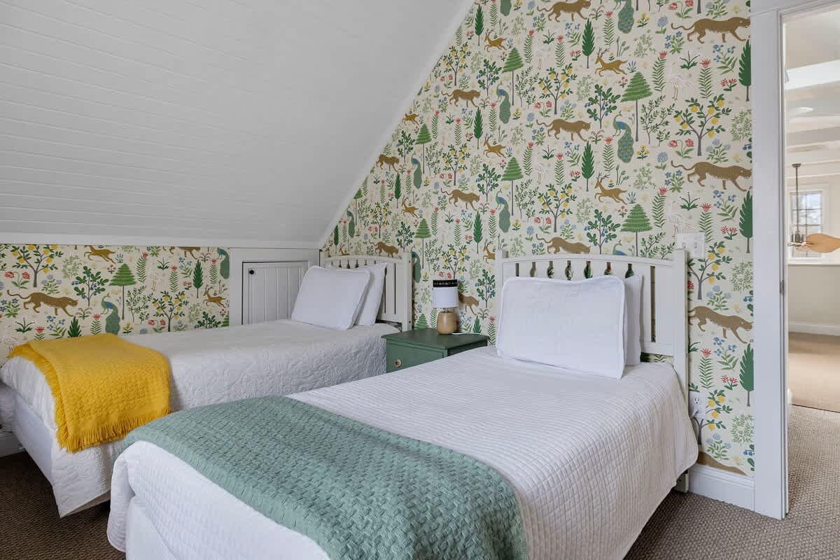 Both kids and adult guests say they love this room's fun, whimsical decor.