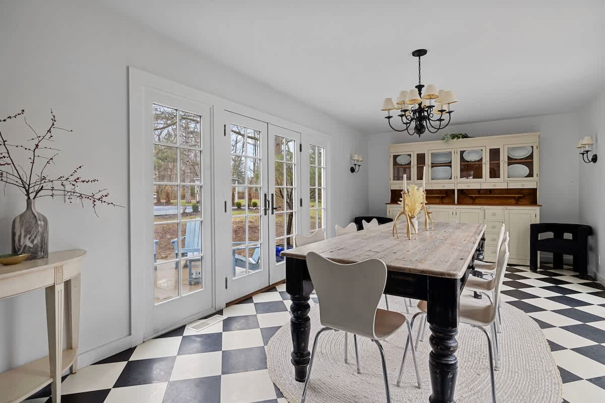 Enjoying meals in the dining room comes with the added bonus of superb views.