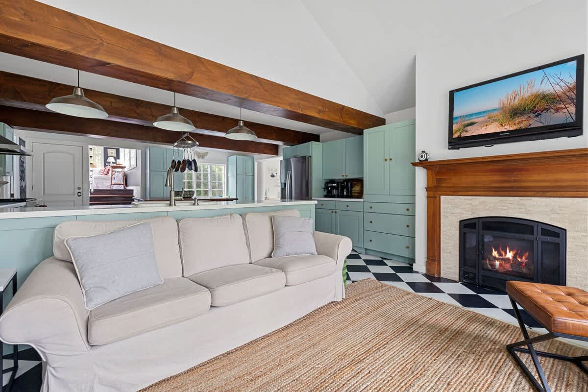 Any time's a good time for a favorite movie or show in front of a fireplace, eh?