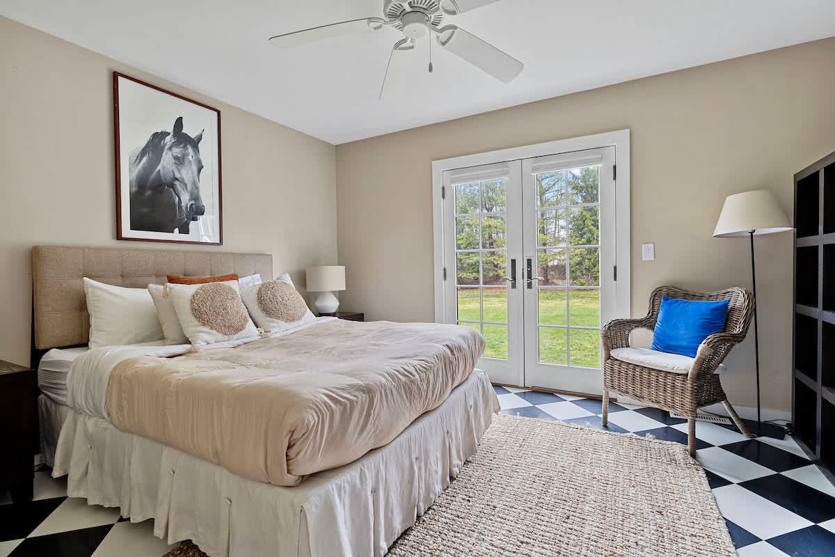 Bedroom 3 is on the main level and has a queen-size bed.