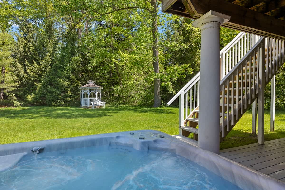 Those bubbling jets of hot tub water sure look inviting, don't they?