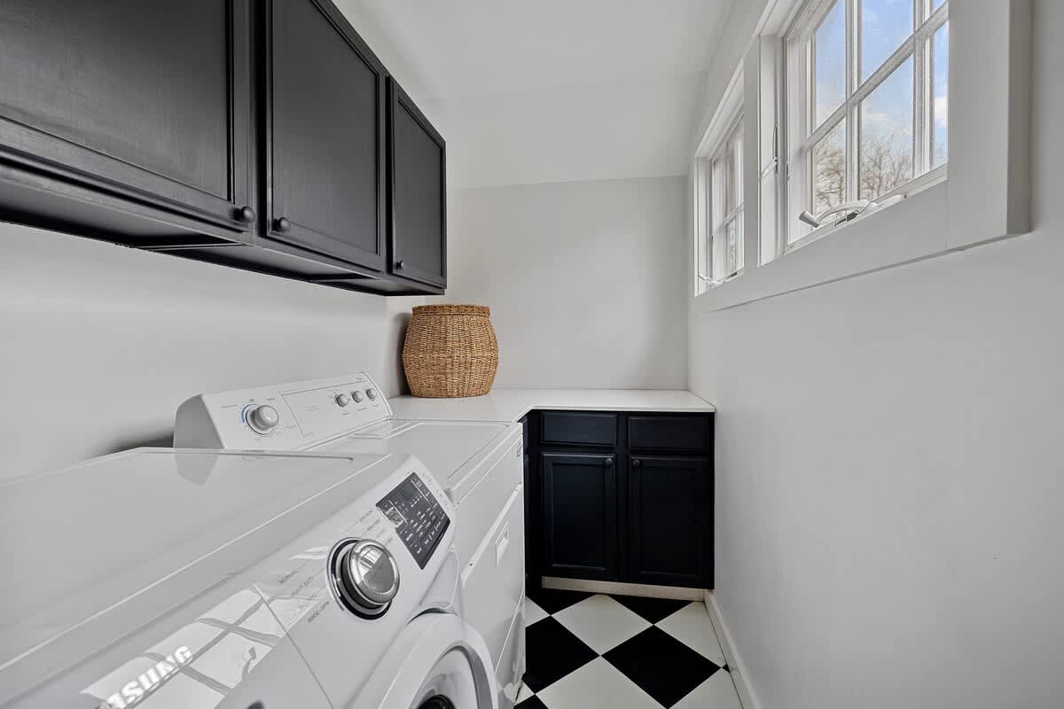 We have 2 laundry rooms for handling you and your guests' laundering needs.