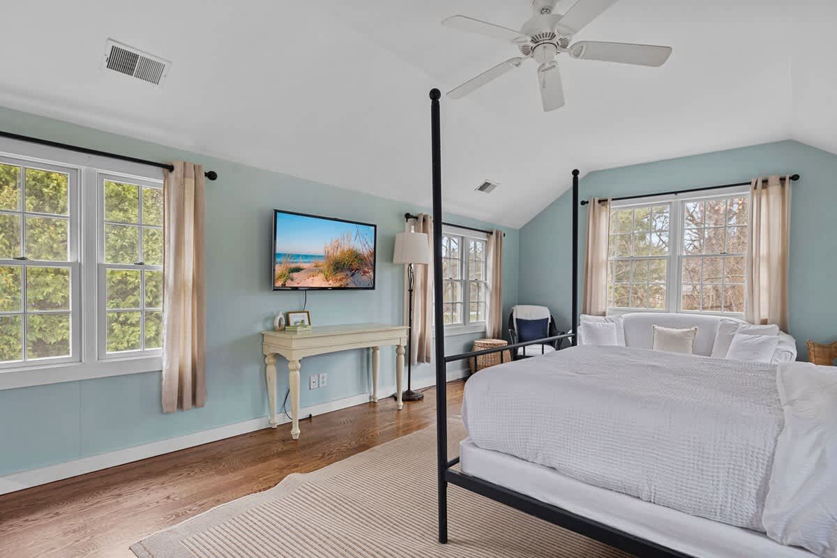 Tired from checking out the local sights? Time for a nap or chill with a movie.