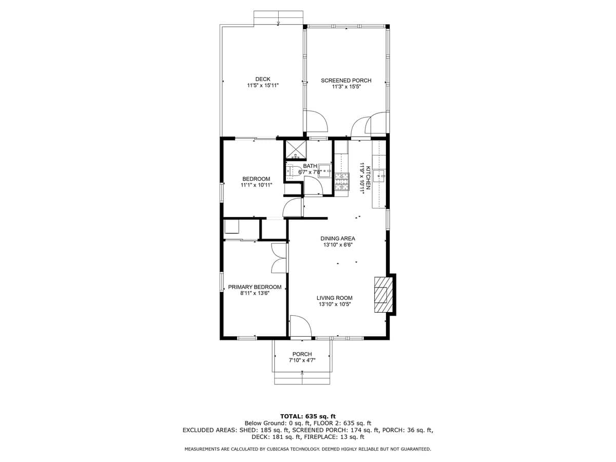Meadow Pines' floor layout.